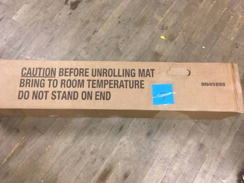 Apachi Mills Rn45899 Mat, Outdoor Rubber , 3 Ft X 5 Ft , Black  in good condition