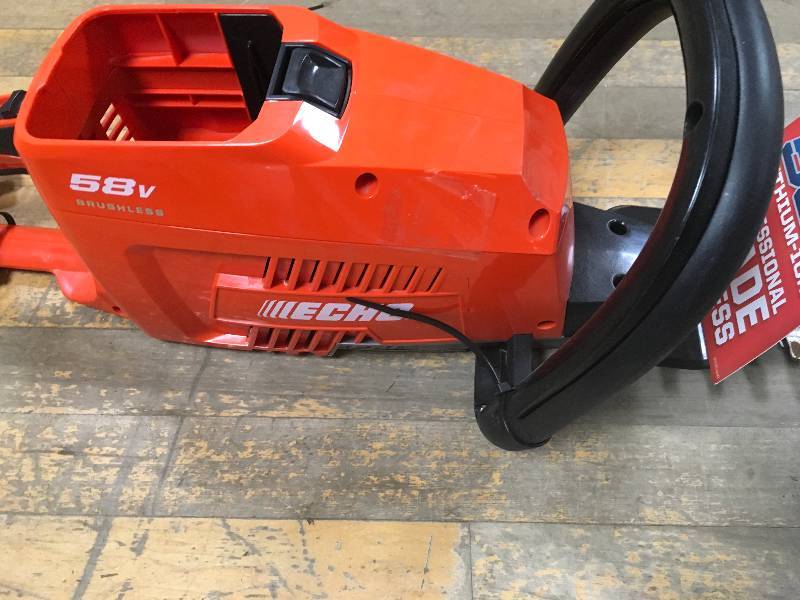 ECHO 24 in. 58-Volt Lithium-Ion Brushless Cordless Hedge Trimmer - Battery and Charger Not Included  in good condition
