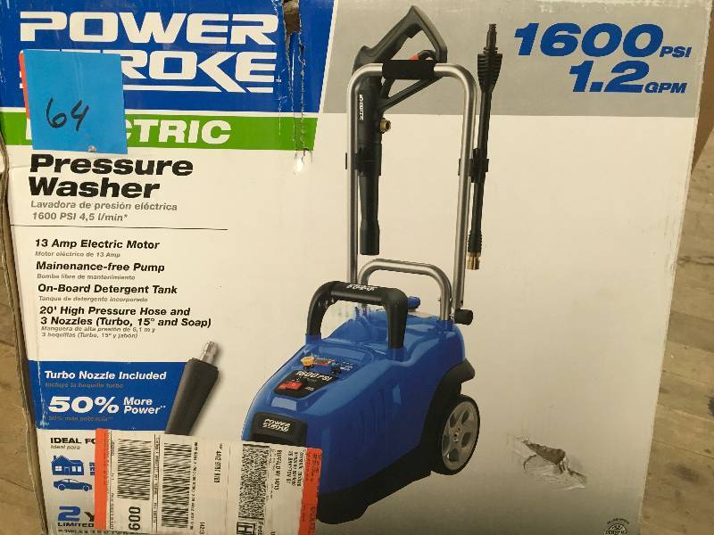 PowerStroke 1600 PSI 1.2 GPM Electric Pressure Washer  in good condition
