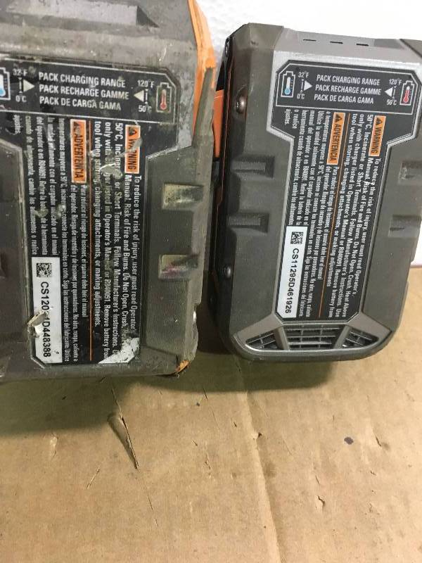 RIDGID 18-Volt HYPER Lithium-Ion Battery Pack 2.0Ah 2  in good condition