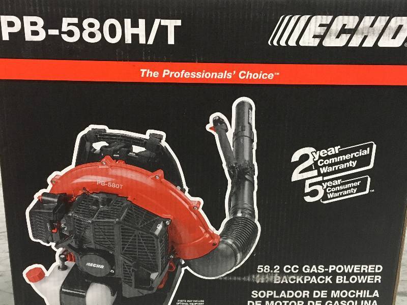 ECHO 215 MPH 510 CFM 58.2cc Gas 2-Stroke Cycle Backpack Leaf Blower with Tube Throttle  in good condition