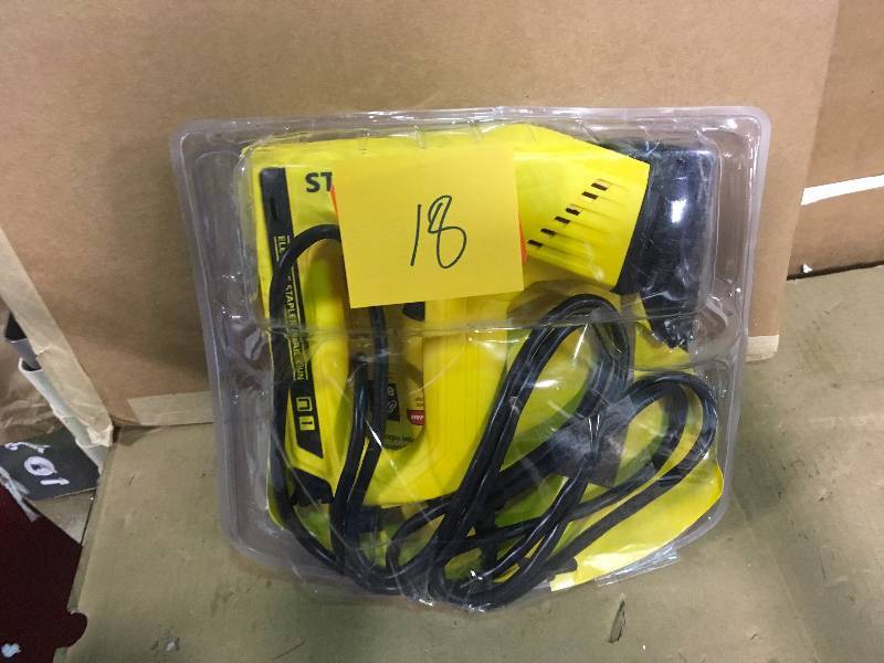 lot 18 image: Stanley 2-in-1 Electric Stapler and Strip Brad Nailer n good condition