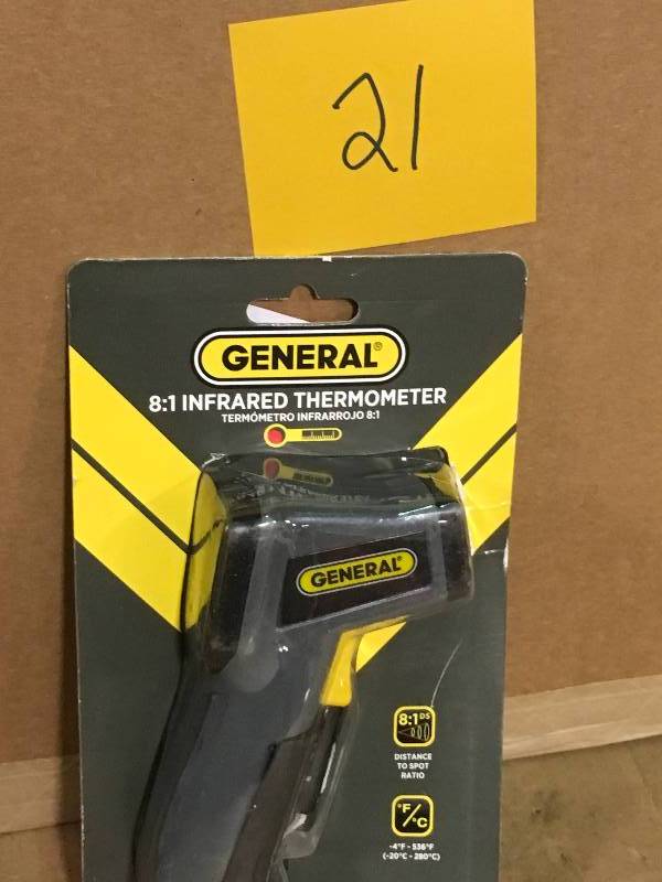 lot 21 image: General Tools Mini Infrared Thermometer n good condition