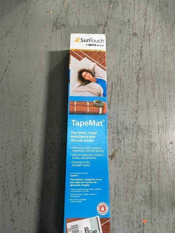 lot 32 image: SunTouch Floor Warming 4 ft. x 30 in. 120V Radiant Floor Heating Mat not used