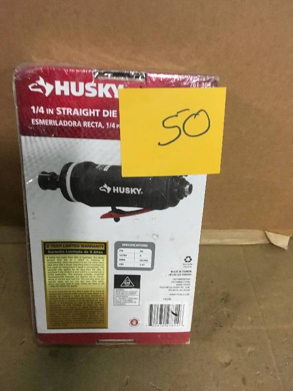 lot 50 image: Husky 14 in. Straight Die Grinder in good condition