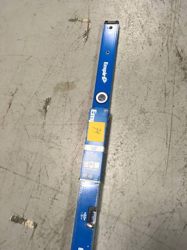 lot 74 image: Empire 32 in. and 78 in. Magnetic Box Level Jamb Set in good condition