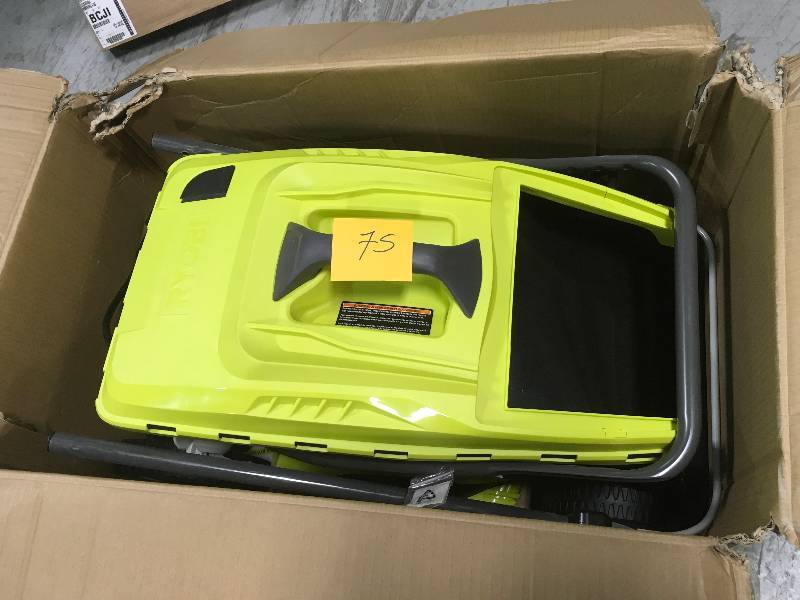 lot 75 image: RYOBI 16 in. 13 Amp Corded Electric Walk Behind Push Mower in good condition