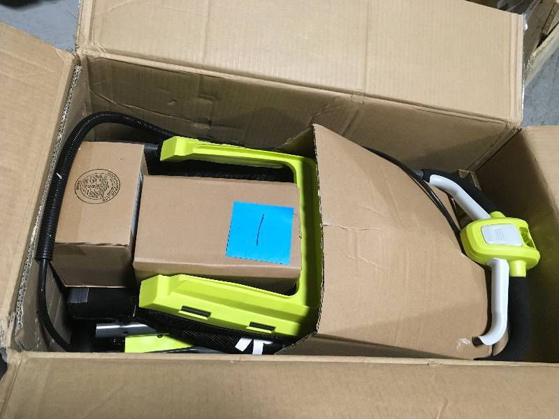 lot 1 image: 13 in. ONE 18-Volt Lithium-Ion Cordless Battery Walk Behind Push Lawn Mower with 4.0 Ah BatteryCharger Included by RYOBI in good condition