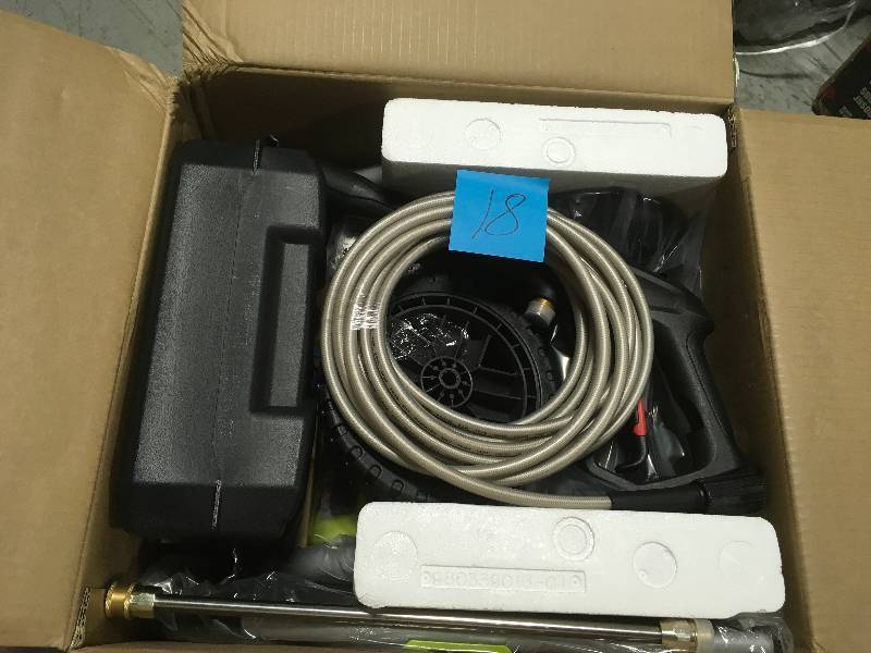 lot 18 image: RYOBI 2,000 PSI 1.2 GPM Electric Pressure Washer in good condition