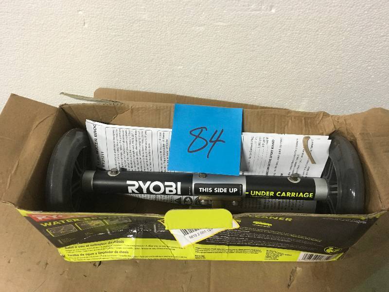 lot 84 image: RYOBI Pressure Washer Water Broom in good condition