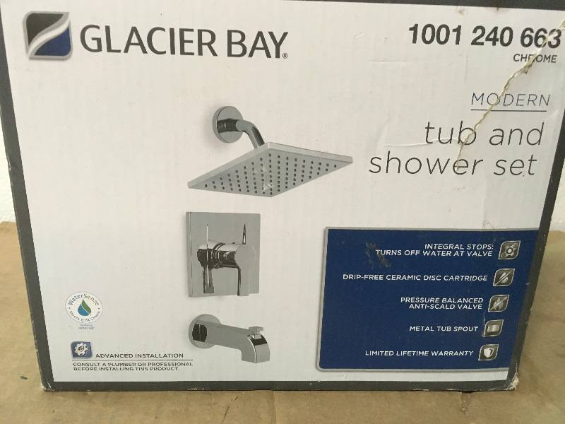 Glacier Bay Modern Single Handle 1 Spray Tub And Shower Faucet In