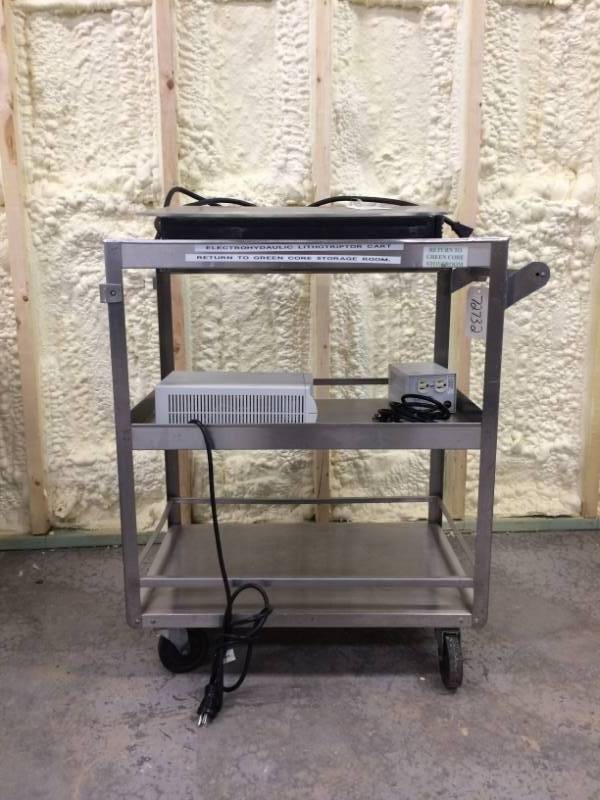 lot 15 image: Stainless Steel 3 Tier Cart - Heavy Duty&nbsp Contents Not Included
