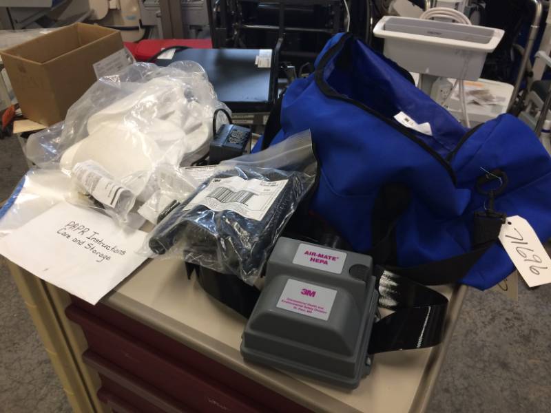lot 24 image: 3M Air-Mate Powered Air Purifying Respirator(PAPR) - Looks Possibly NEW - See Pics This is for 1 Respirator