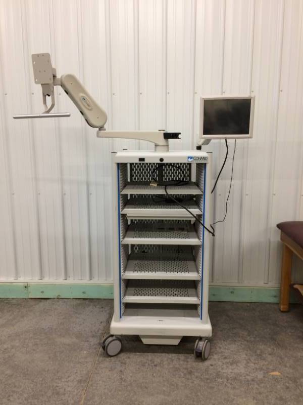 lot 30 image: ANOTHER WOW&nbspConmed VP6500 Rolling Video Surgical Cart w Arms Plus More...Selling Online Used $800 - Excellent Condition