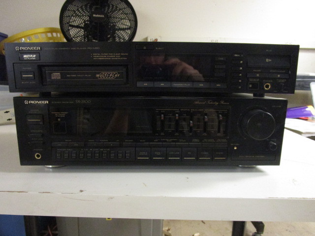 lot 201 image: PIONEER STEREO RECEIVER AND MULTI-PLAY CD PLAYER