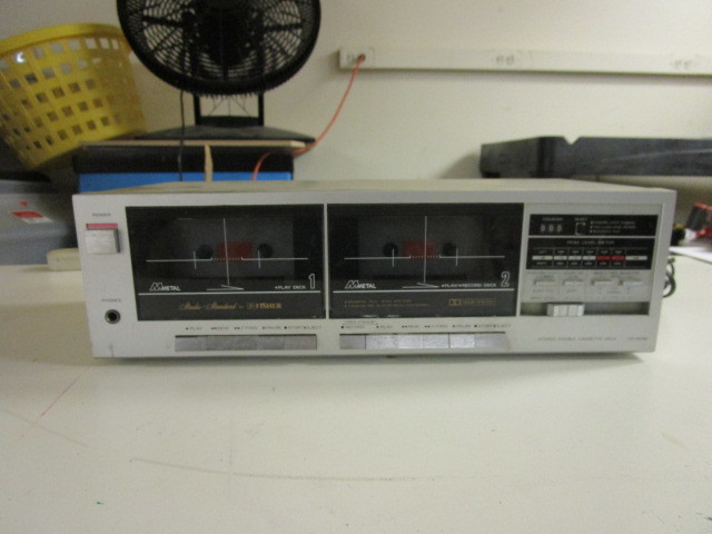 lot 215 image: FISHER DUAL CASSETTE DECK