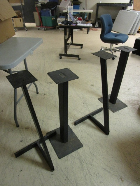 lot 296 image: FOUR SPEAKER STANDS