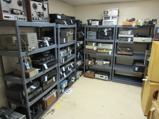 lot 297 image: FIVE PLASTIC SHELVING UNITS