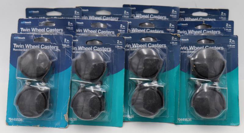 lot 10 image: Lot of 24 2 wheel casters