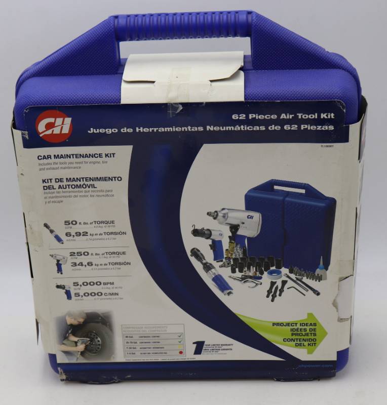 lot 9 image: Campbell Hausfeld 62 Piece Air Tool Kit