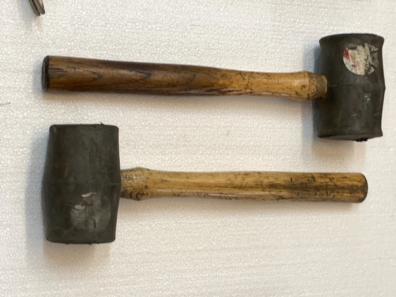 lot 32 image: Lot Of Assorted Hammers & Workstation Brush