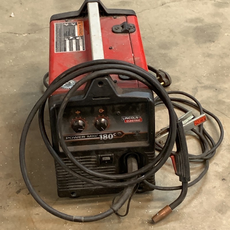 lot 5 image: Lincoln Power-Mig 180-C Wire Feed Welder