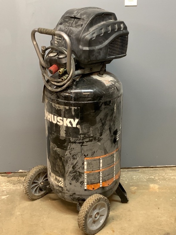 Husky 33 Gallon Air Compressor TorchMate CNC Plasma Cutting System Heat Press Shop Equipment Tools More K BID
