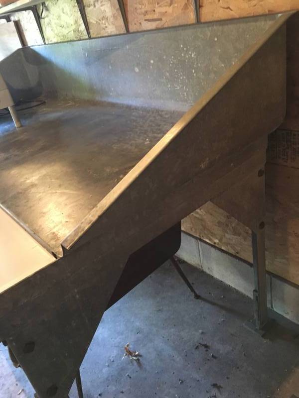 lot 6 image: Large Meat Cutting Table