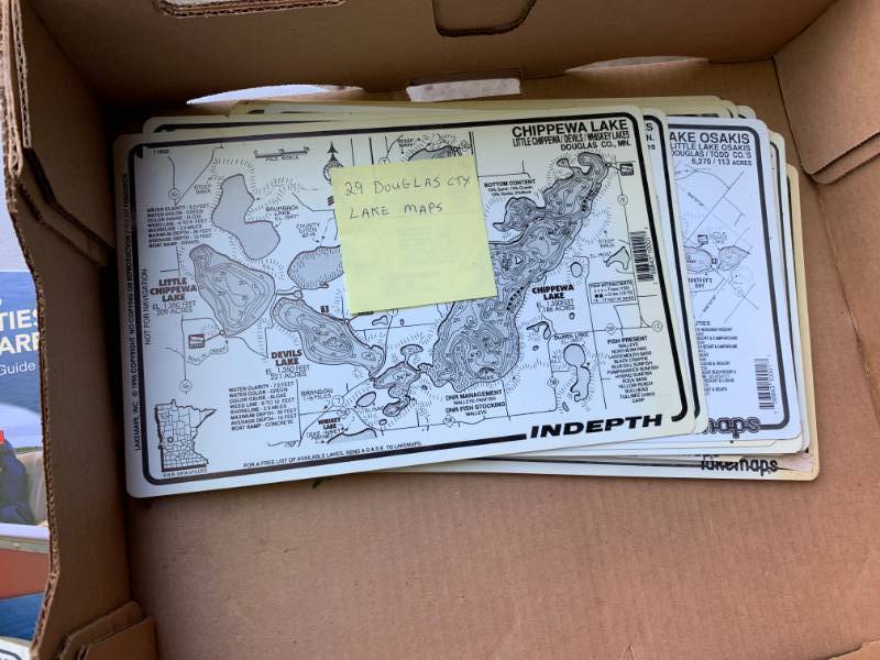 lot 130 image: Large Lot of Lake Maps