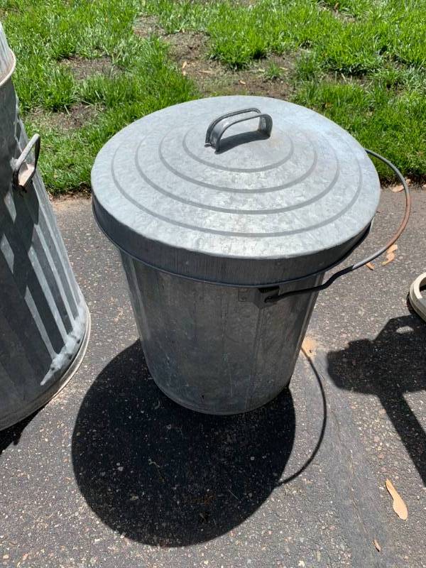 lot 204 image: (3) Garbage Cans