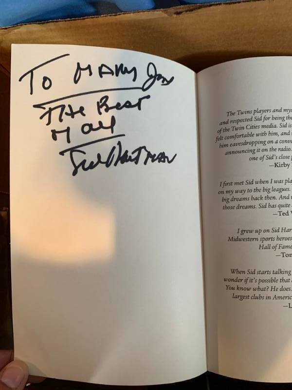 lot 284 image: Payne Stewart & (2) Sid Hartman - Bud Grant Autographed Books