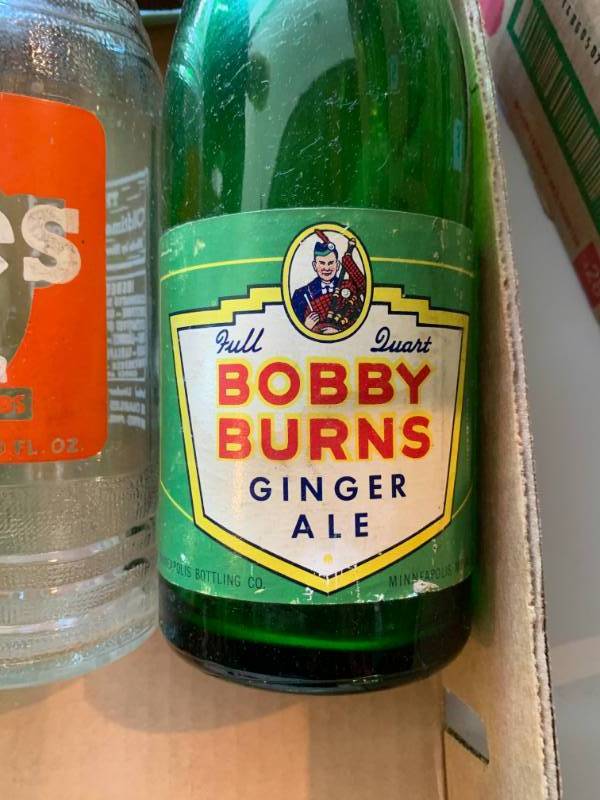 lot 316 image: Lot of (3) Quartz Size Soda Bottles