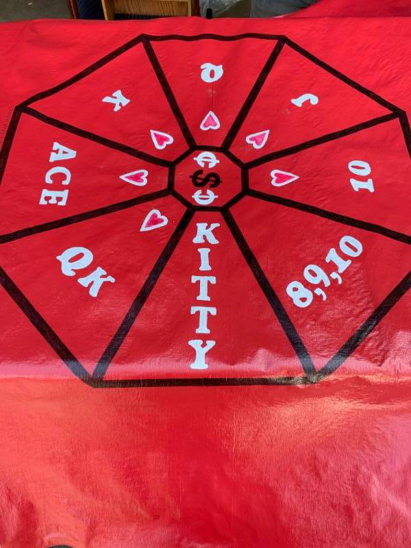 lot 326 image: Tripoley Handmade Card Table Game