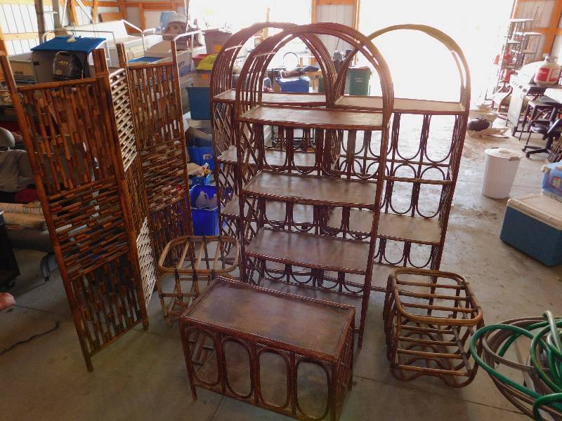 lot 8 image: BambooWicker Furniture