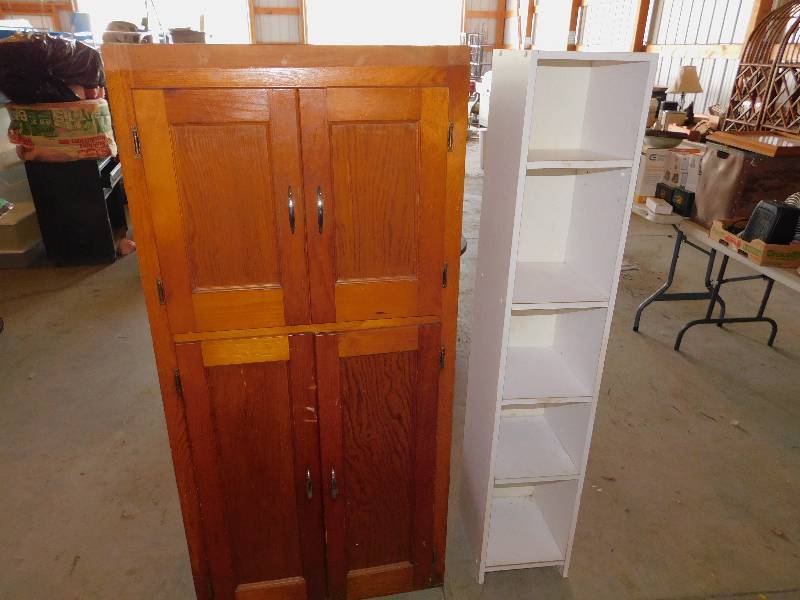 lot 11 image: Vintage Pantry and White Shelf
