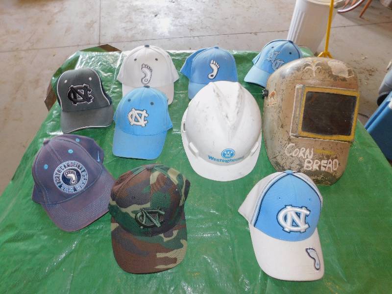 lot 54 image: Lot Of Hats and Welding Helmet