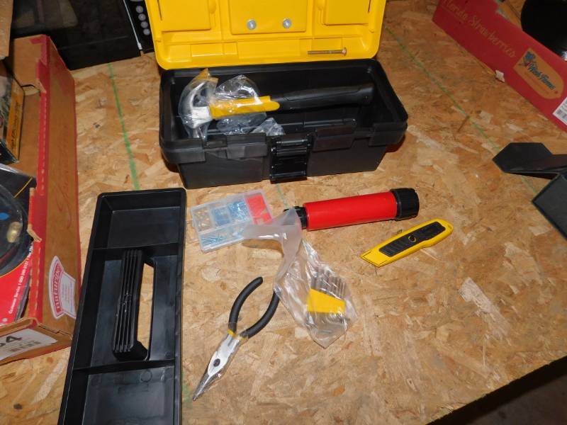 lot 85 image: New Tool Box and Misc. Tools