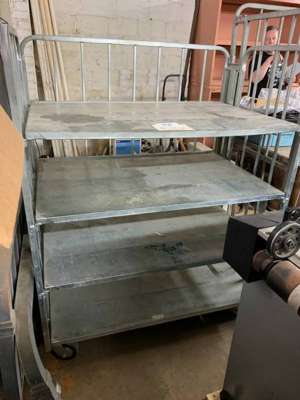 Metal stock cart