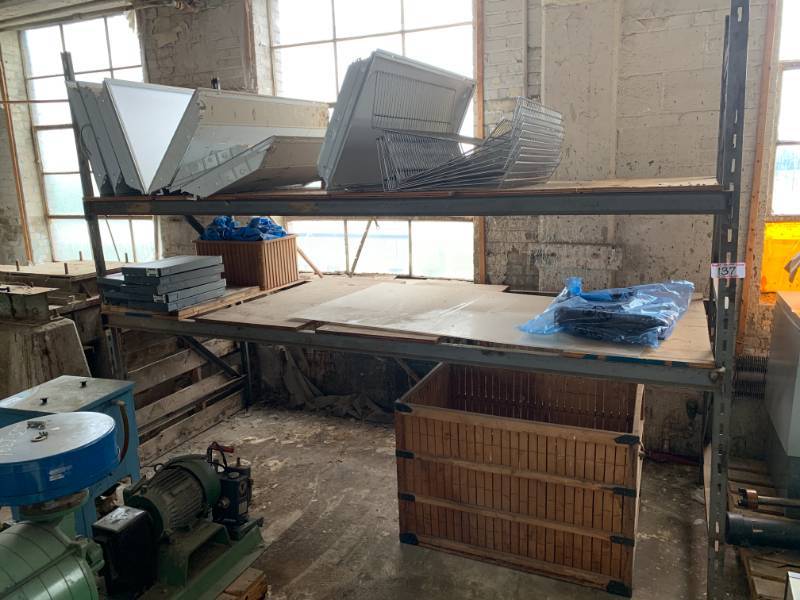 Pallet rack unit w contents