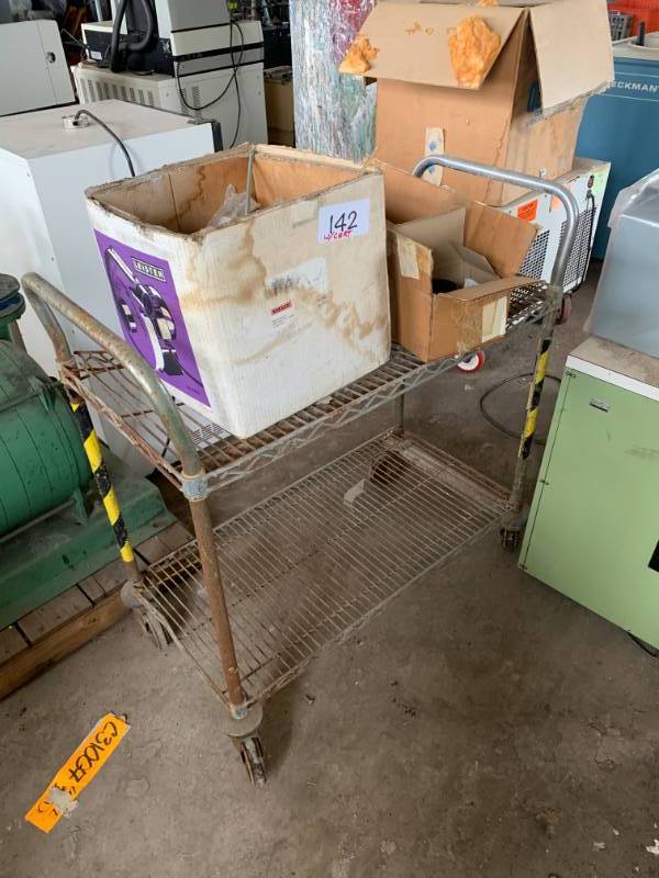 Wire cart w contents