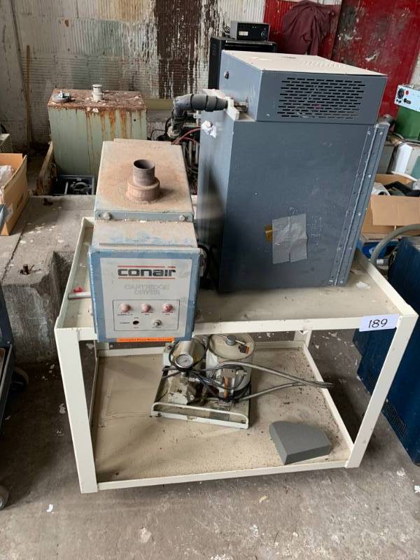 Metal cart w contents