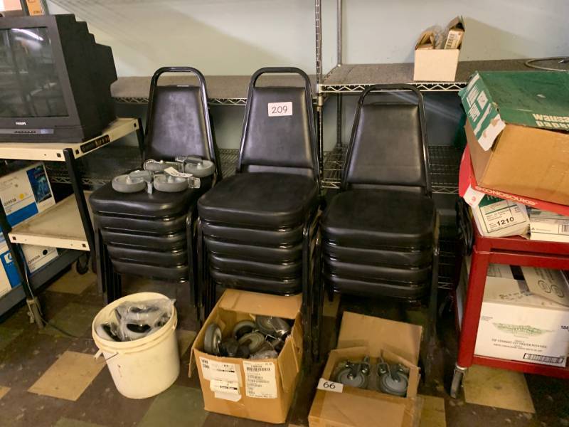 14 stacking chairs