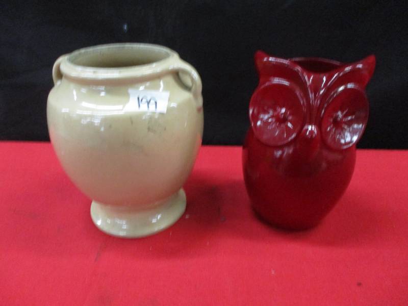 lot 108 image: USA Cookie Jar and Owl not marked