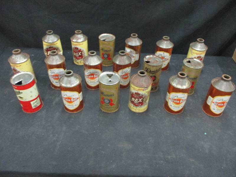 lot 150 image: Old Beer cans