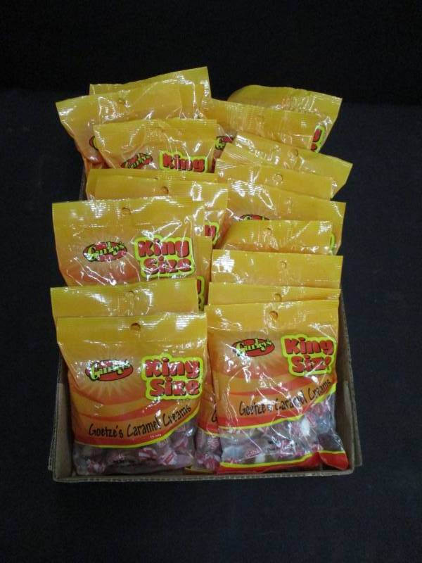 lot 173 image: 24 bags of carmel creams