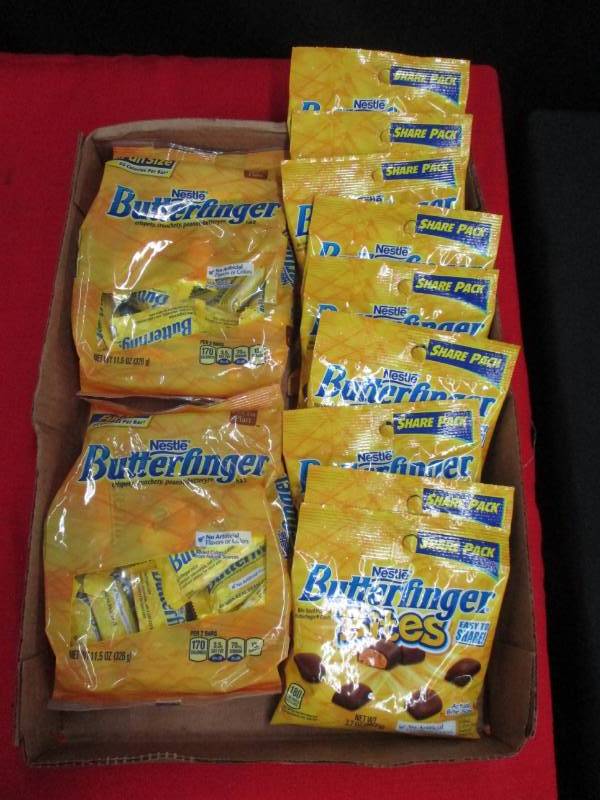 lot 178 image: 11 bags of butter finger bites