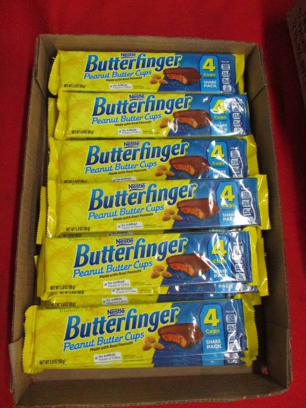 lot 183 image: 20 Butterfinger Peanut Butter Cup Candy Bars