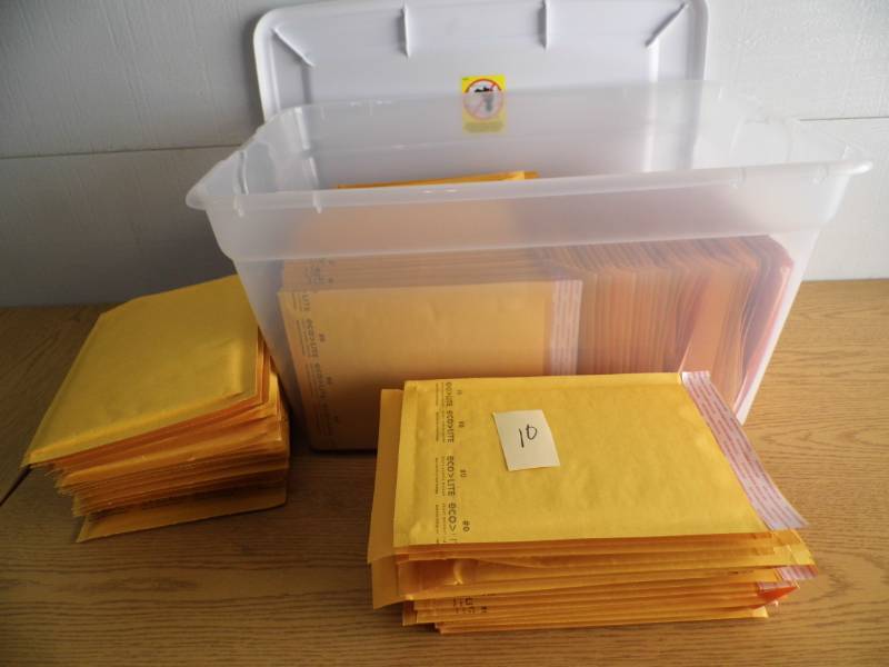 Tote of Padded Mailing Envelopes