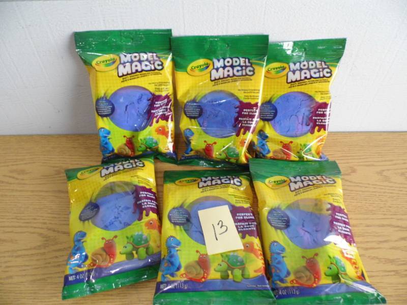 Lot of 6 Molded Magic Clay