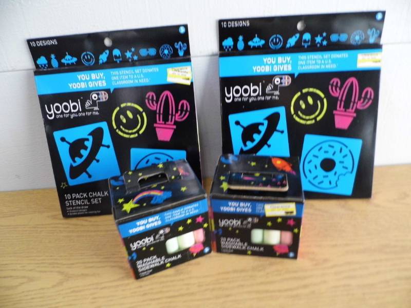 Lot of 2 Yobi Stencils - 2 Chalk